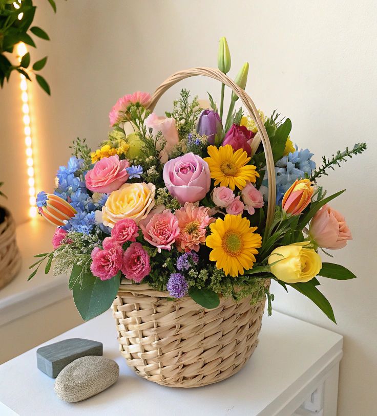 Mixed Flower Basket